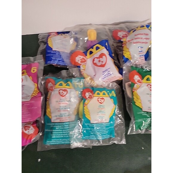 Vtg McDonald’s TY Beanie Baby Plush Toys Lot in package mixed - Picture 4 of 13